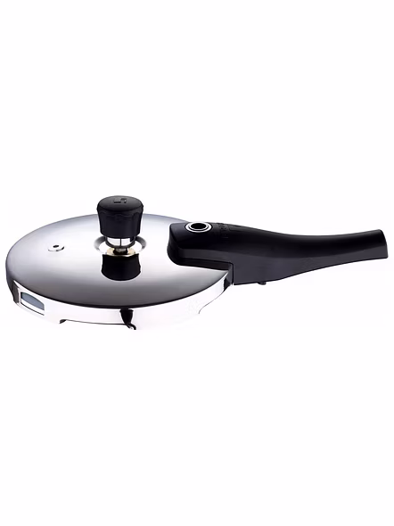 Bergner Argent Elements Triply Stainless Steel UnPressure Cooker with Outer Lid, 2.5 Ltrs (BG-9701)