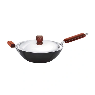 Hawkins Futura Non-Stick Stir-Fry Wok 3 Litre with Stainless Steel lid - IQ74-17280