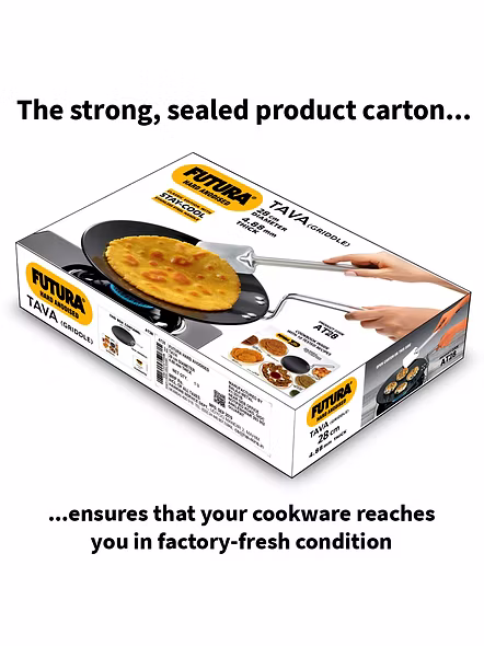 Hawkins Futura Hard Anodised Tawa, 28cm, (L59)-5
