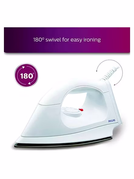 Philips HI114 1000-Watt Golden American Heritage Soleplate Dry Iron-4