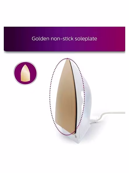 Philips HI114 1000-Watt Golden American Heritage Soleplate Dry Iron-5