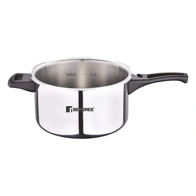 Bergner Argent Elements Triply Stainless Steel UnPressure Cooker with Outer Lid - BG-9703 , 5.5 Ltrs-1