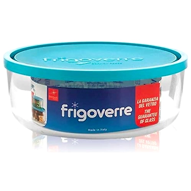 Bormioli Rocco Frigoverre Round Storage Container with Frosted Lid-4000