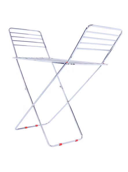 Anjali Square Pipe Stainless Steel Clothes Drying Stand-Medium-3