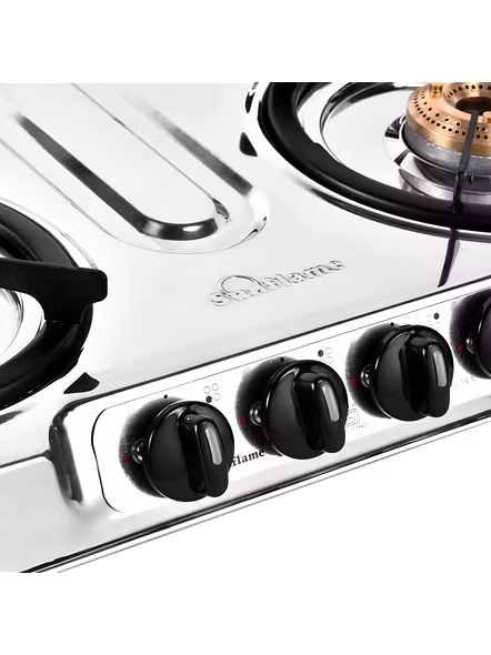 Sunflame Cooktop Spectra Delux 4 Burner Stainless Steel Gas Stove
