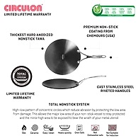 Circulon Induction Base Hard-Anodized Aluminium Curved Non Stick Tawa 26cm