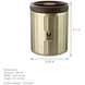 Vaya Preserve Stainless Steel Food Storage Container, Graphite-500ml-3-sm