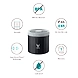 Vaya Preserve Stainless Steel Food Storage Container, Black-300ml-1-sm