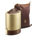 Vaya Tyffyn Copper-Finished Stainless Steel Lunch Box with Bagmat, 1300ml, 4 Containers-Gold-1300ml-1-sm
