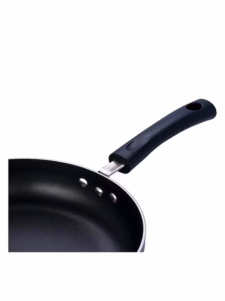 Vinod Zest Non Stick Deep Fry Pan with Glass Lid-22cm-3