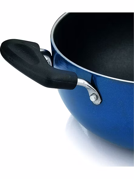 Vinod Zest Non-Stick Deep Kadai With Glass Lid-24cm/3.1ltr-3