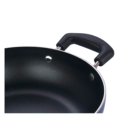 Vinod Zest Non Stick Kadai with Glass Lid-24cm/2.8ltr-3