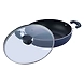 Vinod Zest Non Stick Kadai with Glass Lid-28cm/4.3ltr-1-sm