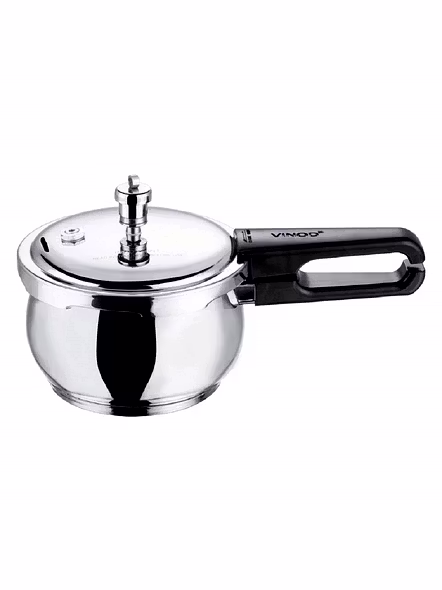 Vinod 18/8 Stainless Steel Splendid Plus Pressure Cooker (Induction Friendly)-5.5ltr