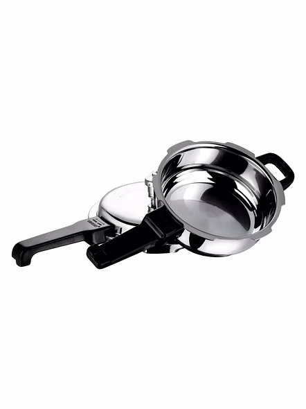 Vinod 18/8 Stainless Steel Pressure Pan with Lid (Induction Friendly)-Mini-2