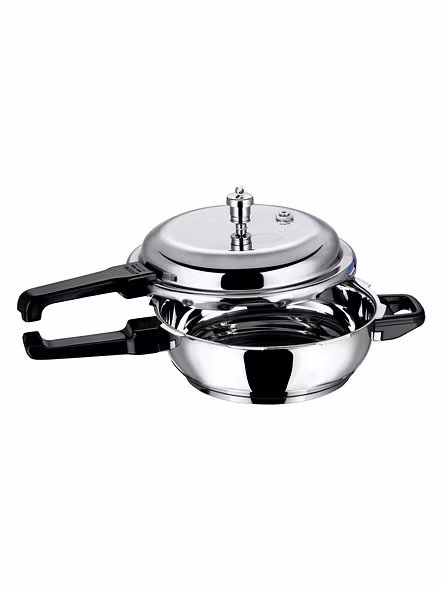 Vinod 18/8 Stainless Steel Pressure Pan with Lid (Induction Friendly)-Senior-1