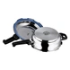 Vinod 18/8 Stainless Steel Pressure Pan with Lid (Induction Friendly)-Senior-2-sm