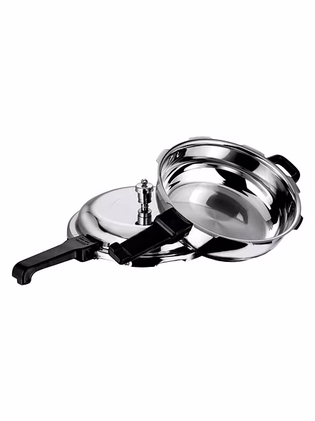 Vinod 18/8 Stainless Steel Pressure Pan with Lid (Induction Friendly)-Senior-3