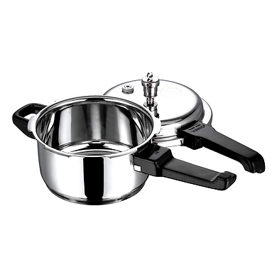 Vinod 18/8 Stainless Steel Pressure Cooker -3 Ltr (Induction Friendly)-3