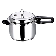 Vinod 18/8 Stainless Steel Pressure Cooker -8 Ltr (Induction Friendly)