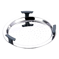 Vinod Stainless Steel 6 pcs Multi Kadai (Induction Friendly) with Stainless Steel lid, 2 idli Plates, 2 dhokla Plates and 1 patra Plate