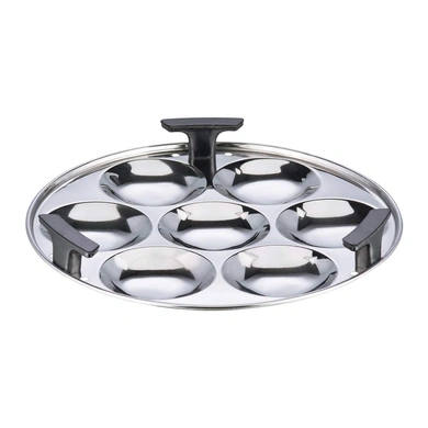 Vinod Hard Anodized 6 pcs Multi Kadai (Induction Friendly) with stainless steel lid, 2 idli plates, 2 dhokla plates and 1 patra plate-3