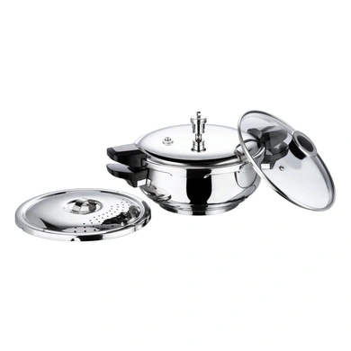 Vinod 18/8 Stainless Steel Magic Pressure Cooker - (Induction Friendly)-5.5Ltr-3