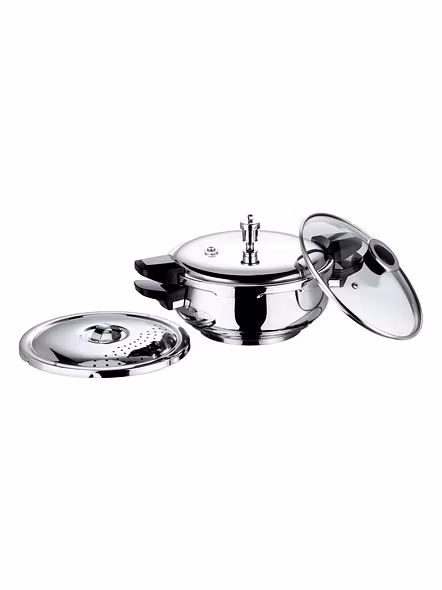 Vinod 18/8 Stainless Steel Magic Pressure Cooker - (Induction Friendly)-5.5Ltr-3