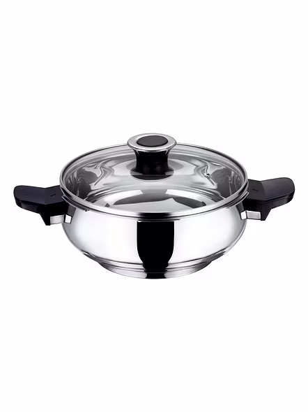 Vinod 18/8 Stainless Steel Magic Pressure Cooker - (Induction Friendly)-5.5Ltr-2