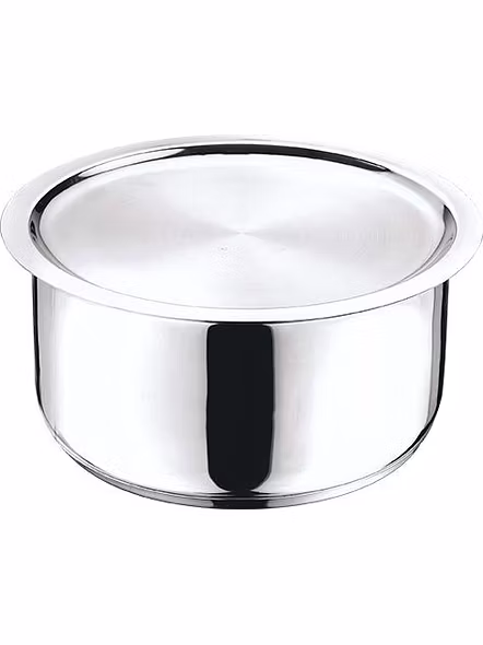 Vinod Cookware  Stainless Steel 304 Grade Tope With Lid (Induction Friendly) - 18cm/2.2Ltr