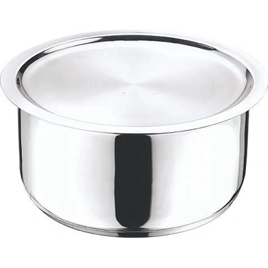 Vinod Cookware  Stainless Steel 304 Grade Tope With Lid (Induction Friendly) - 22cm/4Ltr-61875