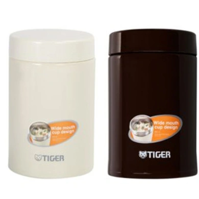 Tiger Stainless Steel Vacuum Insulated Double Food Jar, 750ml (MCJ-A075CK | MCJ-A075T)-Cocoa_Brown-5