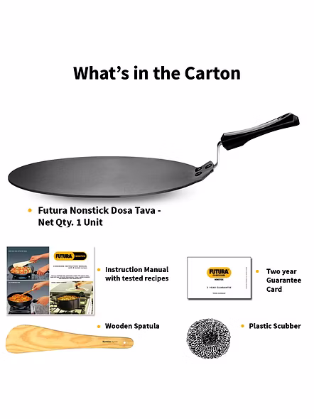 Hawkins Futura Non-stick Dosa Tava, 28cm (Q28)-28cm-3