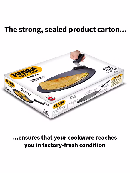 Hawkins Futura Nonstick Aluminium Dosa Tawa, 30cm (DT30)-5