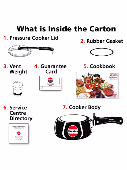 Hawkins Contura Hard Anodised Aluminium Pressure Cooker, 2 Liters(CB20)-4