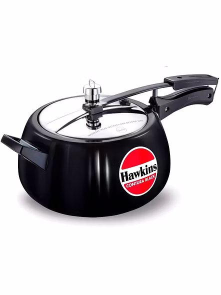 Hawkins Contura Hard Anodised Aluminium Pressure Cooker, 5 Liters(CB50)-35185