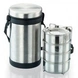 Jvl Hot Tiffin Carrier Series 4 Container Stainless Steel Lunch Box Insulated Bag, 1500 ml-6840-sm
