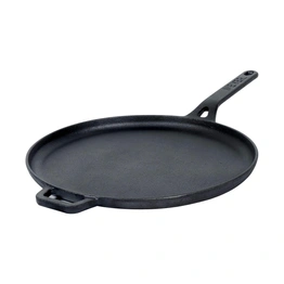 Vinod Zest Non-Stick Flat Omni Dosa Tawa/Griddle, 12, Black