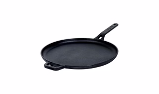 Meyer Induction Base Cast Iron Flat Tawa, 28 cm(47610)