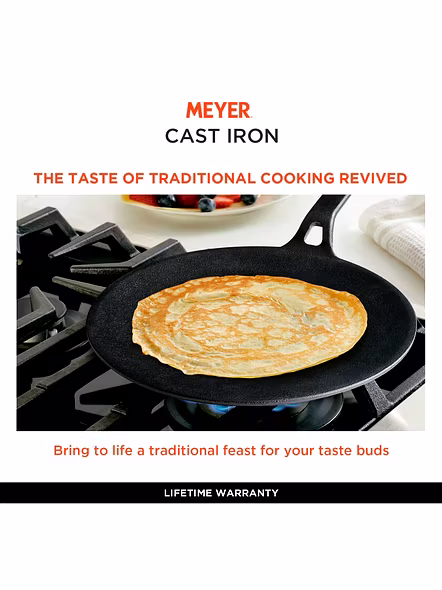 Meyer Induction Base Cast Iron Curve Tawa, 26 cm(47609)-2