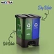 Nayasa 2 in 1 Dustbin - Dry Waste and Wet Waste Dustbin (19 Ltrs) - Small-2-sm