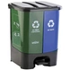 Nayasa 2 in 1 Dustbin - Dry Waste and Wet Waste Dustbin (19 Ltrs) - Small-55631-sm