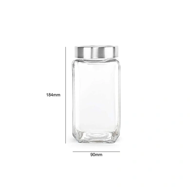 Cello Qube Fresh Glass Storage Container, 1000ml,Transparent-3