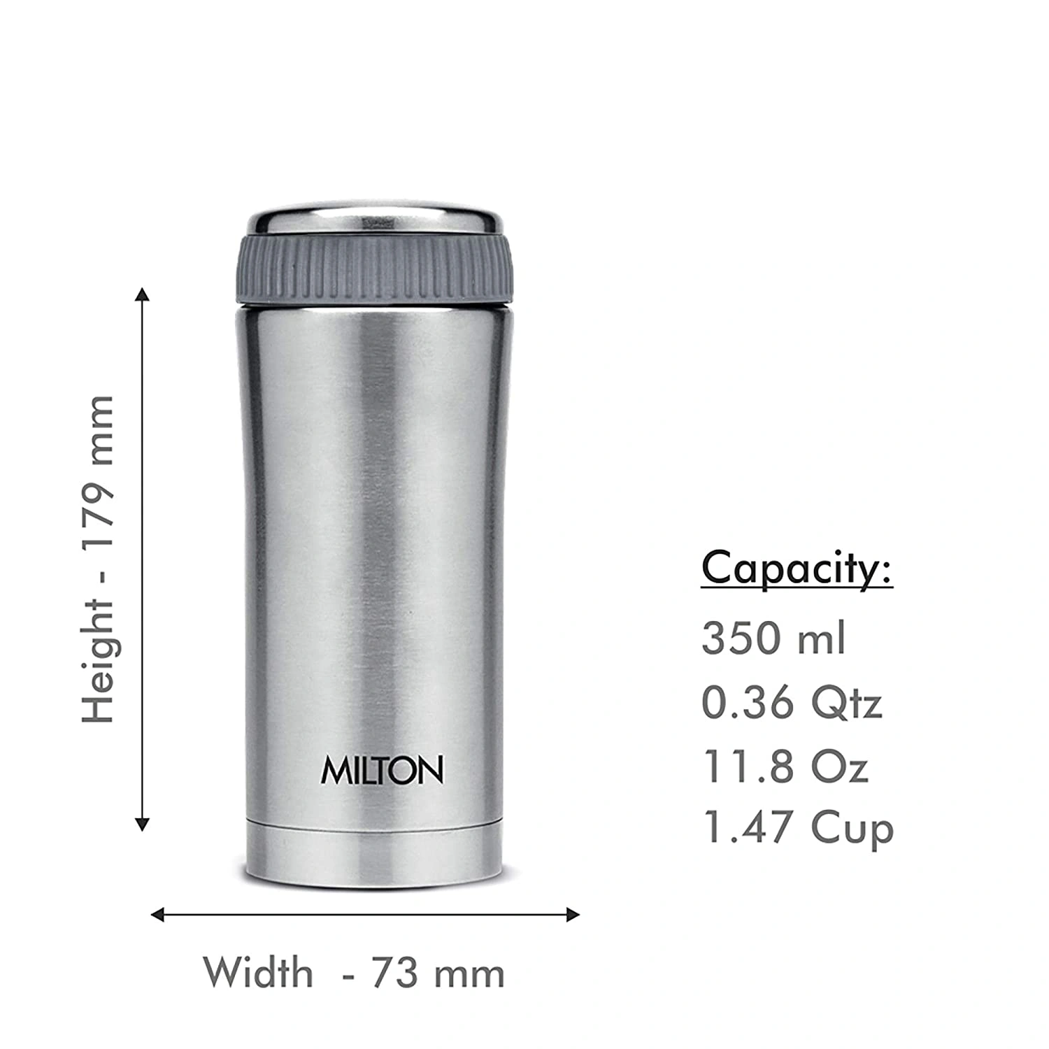 Milton Thermosteel Optima 350 ml Flask-8