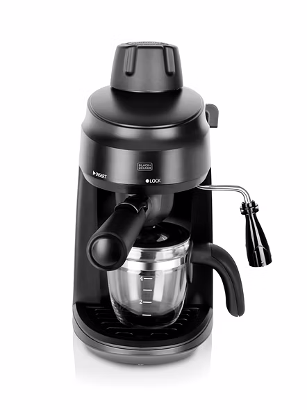 BLACK+DECKER BXCM0401IN 4-Cup Espresso & Cappuccino Coffee Maker