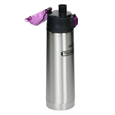 STH Milton Thermosteel Crown 600 ml Vacuum Flask Bottle 24hrs Cold and Hot (Purple)-4