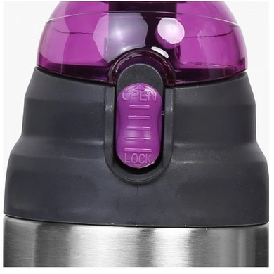STH Milton Thermosteel Crown 600 ml Vacuum Flask Bottle 24hrs Cold and Hot (Purple)-3