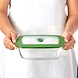 BOROSIL DISH RECTANGLE W/LID 1.1 LITRE GREEN-3-sm