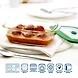 BOROSIL DISH RECTANGLE W/LID 1.1 LITRE GREEN-1-sm