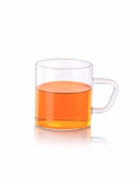 Borosil Vision Tea N Coffee Glass Mug Set Of 6 - 190 ml